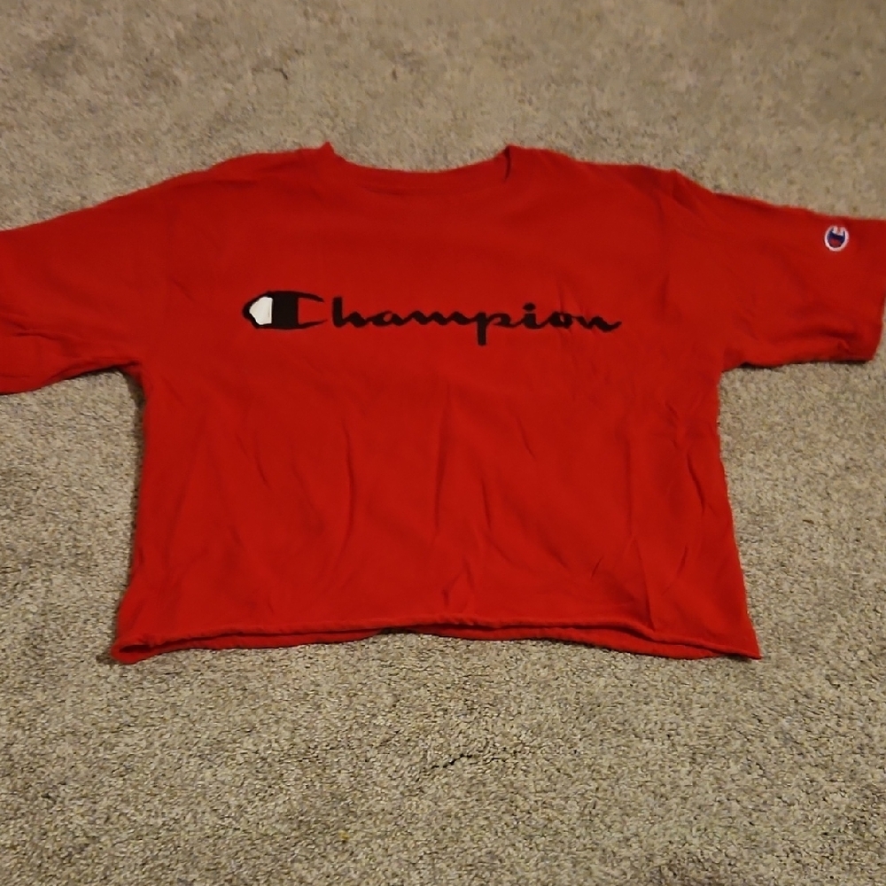 Champion Vibrant Red Short Sleeve Tee